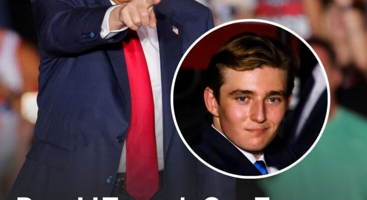 Donald Trump’s Gen Z son, Barron, is serving as his unofficial podcast adviser