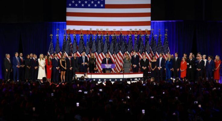 Trump declares victory at election watch party