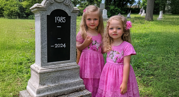 Girls Visit Dad’s Grave to ‘Show’ Their New Dresses as He Asked, See 2 Boxes with Their Names – Story of the Day