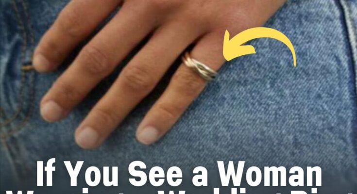 If You See a Woman Wearing a Wedding Ring On Her Pinky, Here’s What It Means